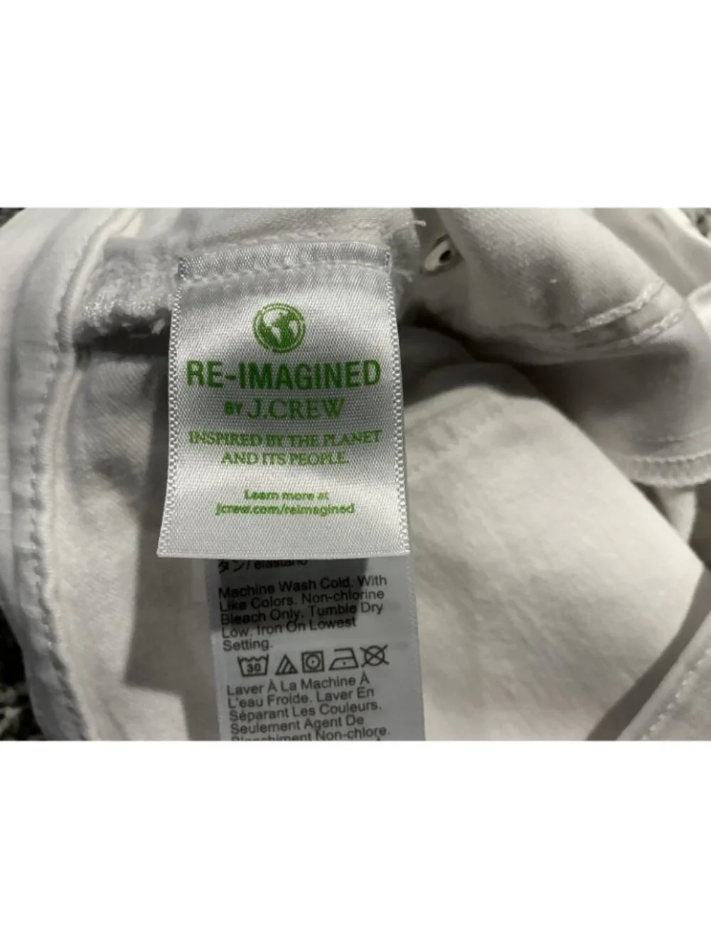 J. Crew White Jean Size 30 Women’s White 9” Mid-Rise Skinny Fit - Picture 9 of 11